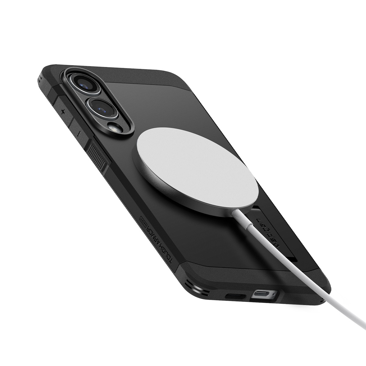 Samsung Galaxy S25 Edge Case Tough Armor MagSafe Black