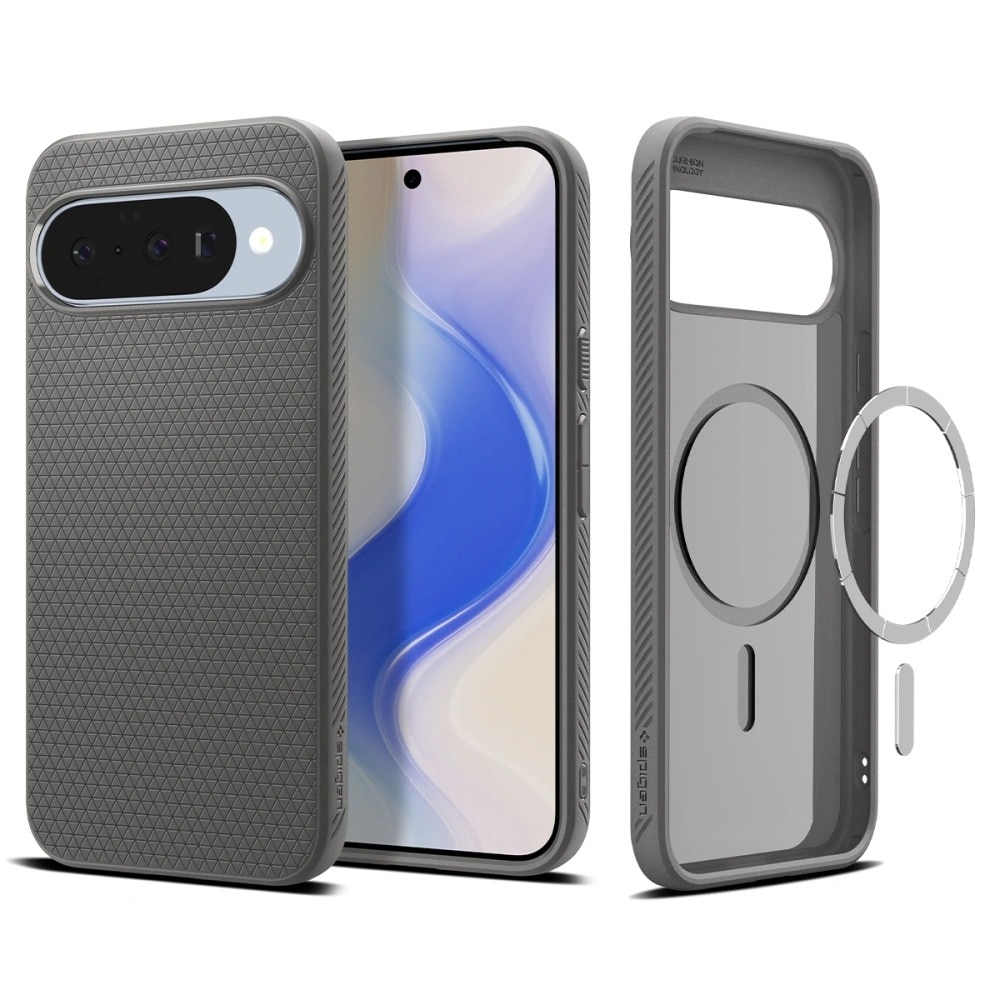 Google Pixel 10 Pro XL Case Liquid Air MagSafe Marble Gray