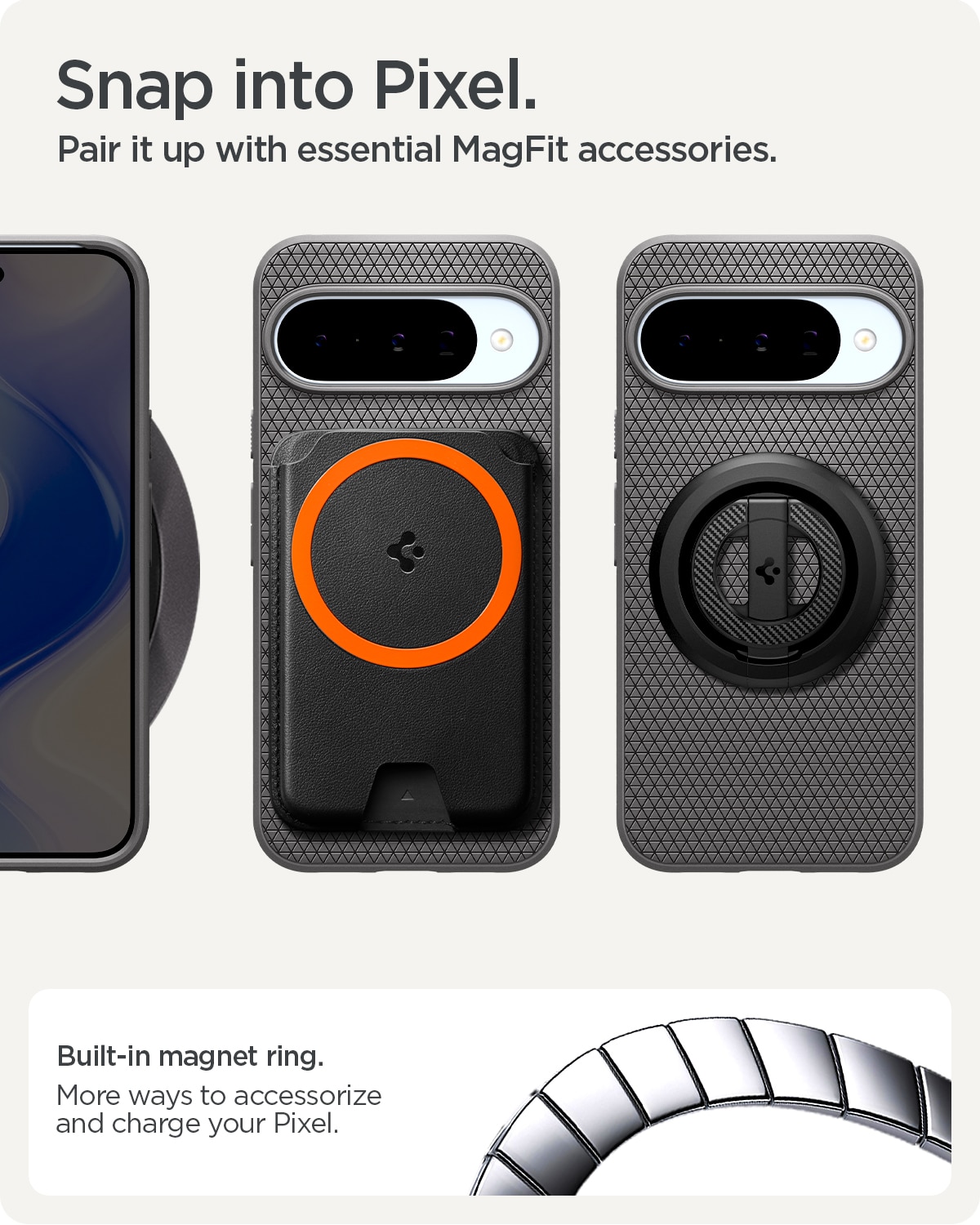 Google Pixel 10 Pro Case Liquid Air MagSafe Marble Gray