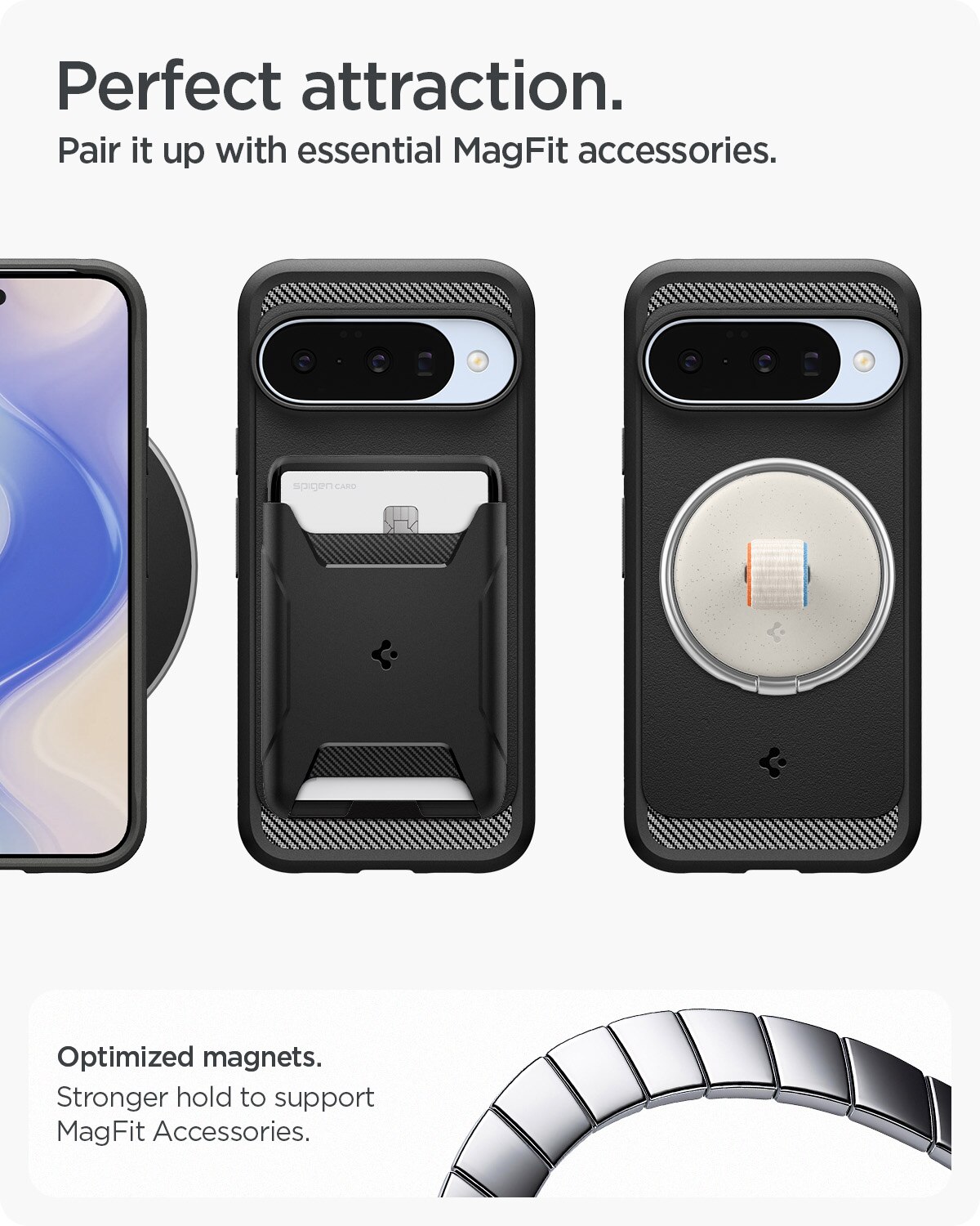 Google Pixel 10 Pro Case Rugged Armor MagSafe Black