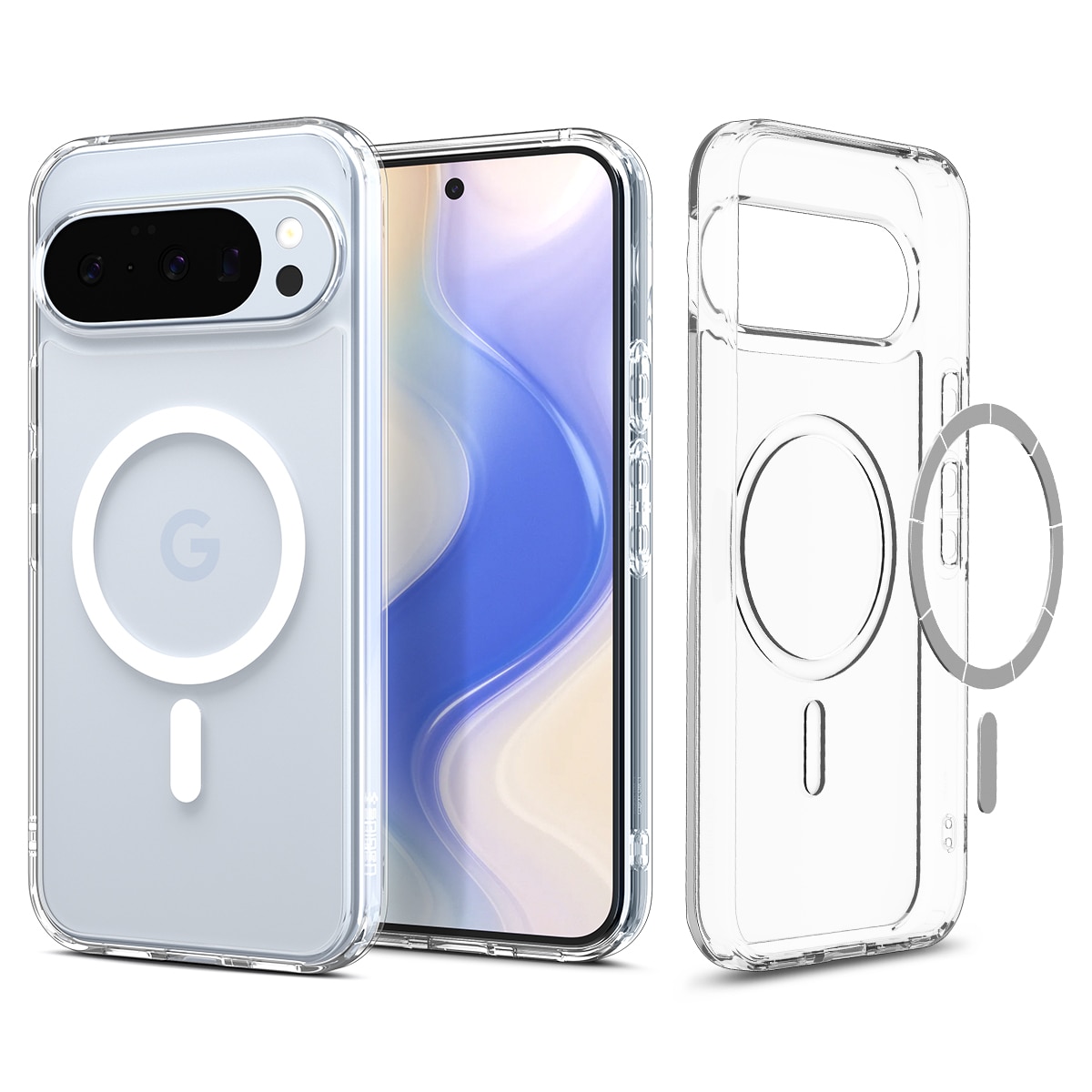 Case Ultra Hybrid MagSafe Google Pixel 10 Pro Clear White