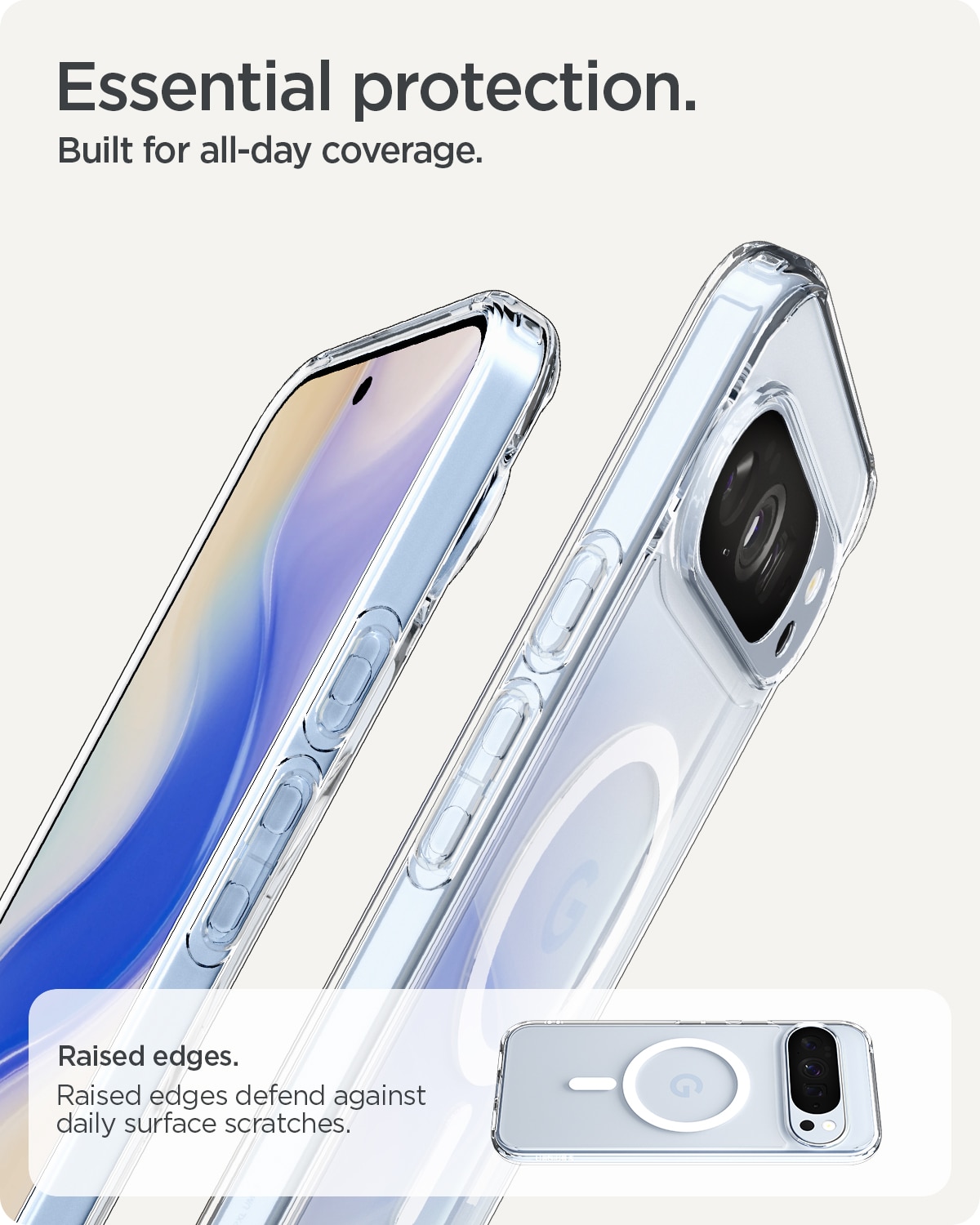 Case Ultra Hybrid MagSafe Google Pixel 10 Pro XL Clear White
