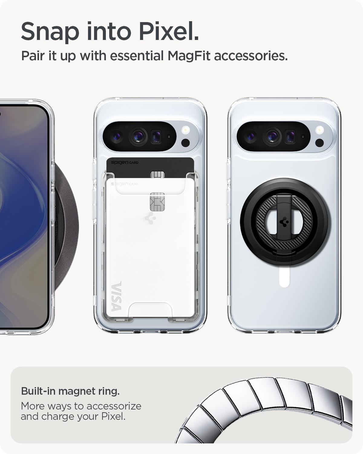 Case Ultra Hybrid MagSafe Google Pixel 10 Pro XL Clear White
