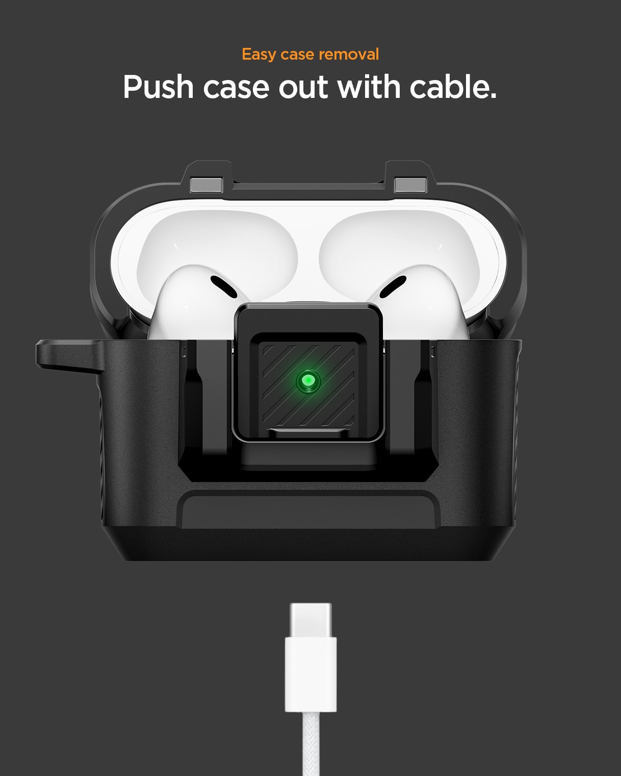Lock Fit Skal Apple AirPods Pro 3 Matte Black