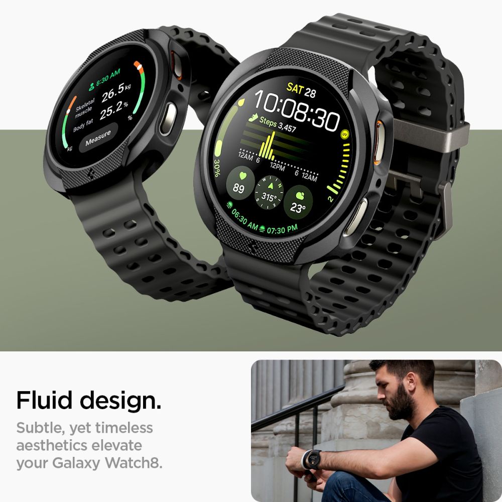 Samsung Galaxy Watch 8 44mm Skal Liquid Air Black