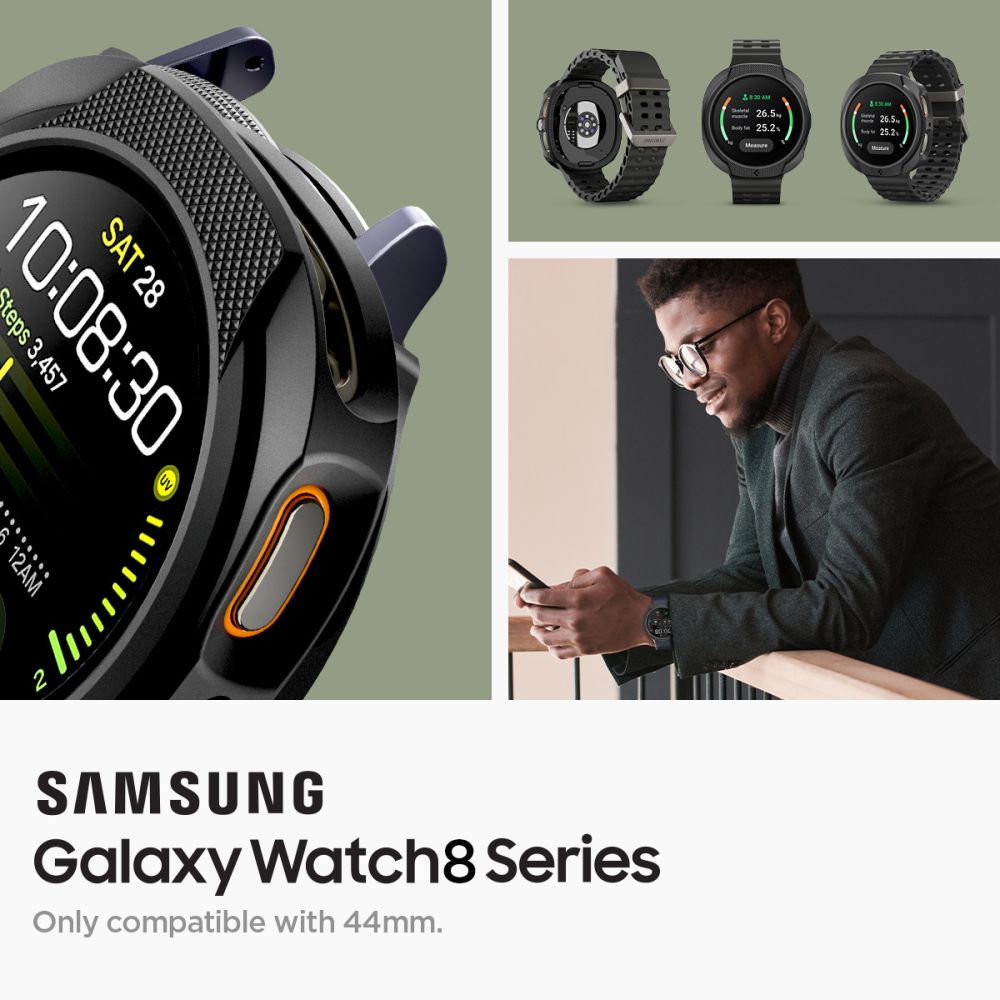 Samsung Galaxy Watch 8 44mm Skal Liquid Air Black