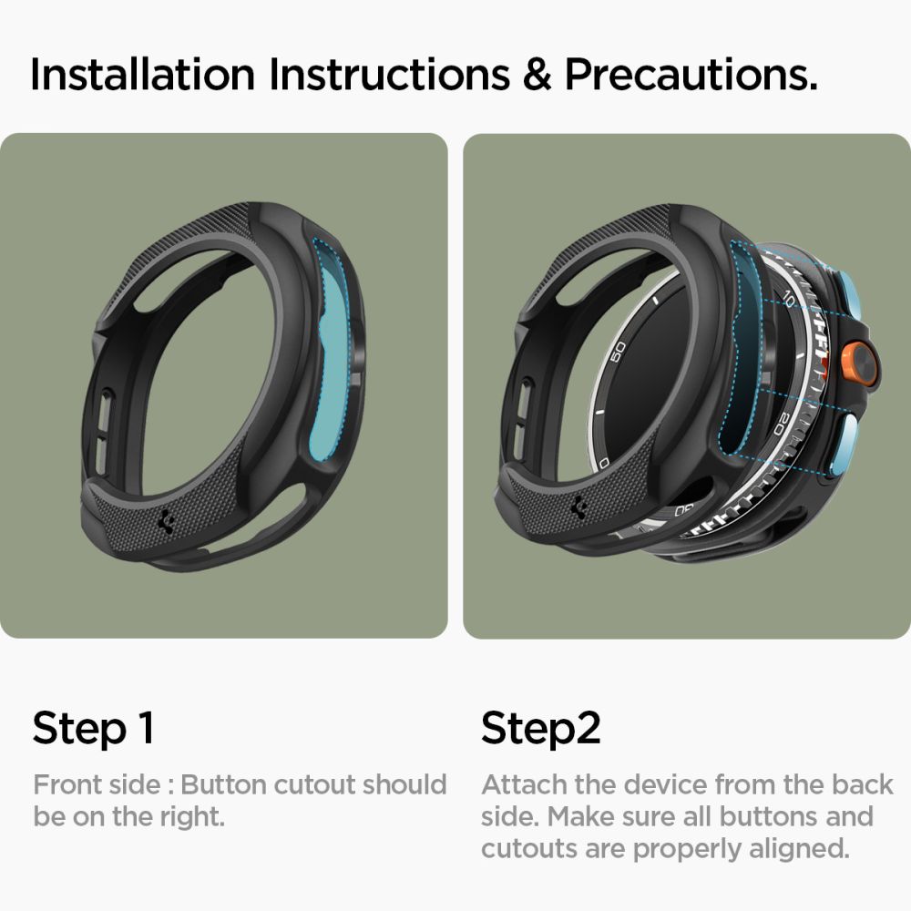 Samsung Galaxy Watch 8 Classic Skal Liquid Air Black