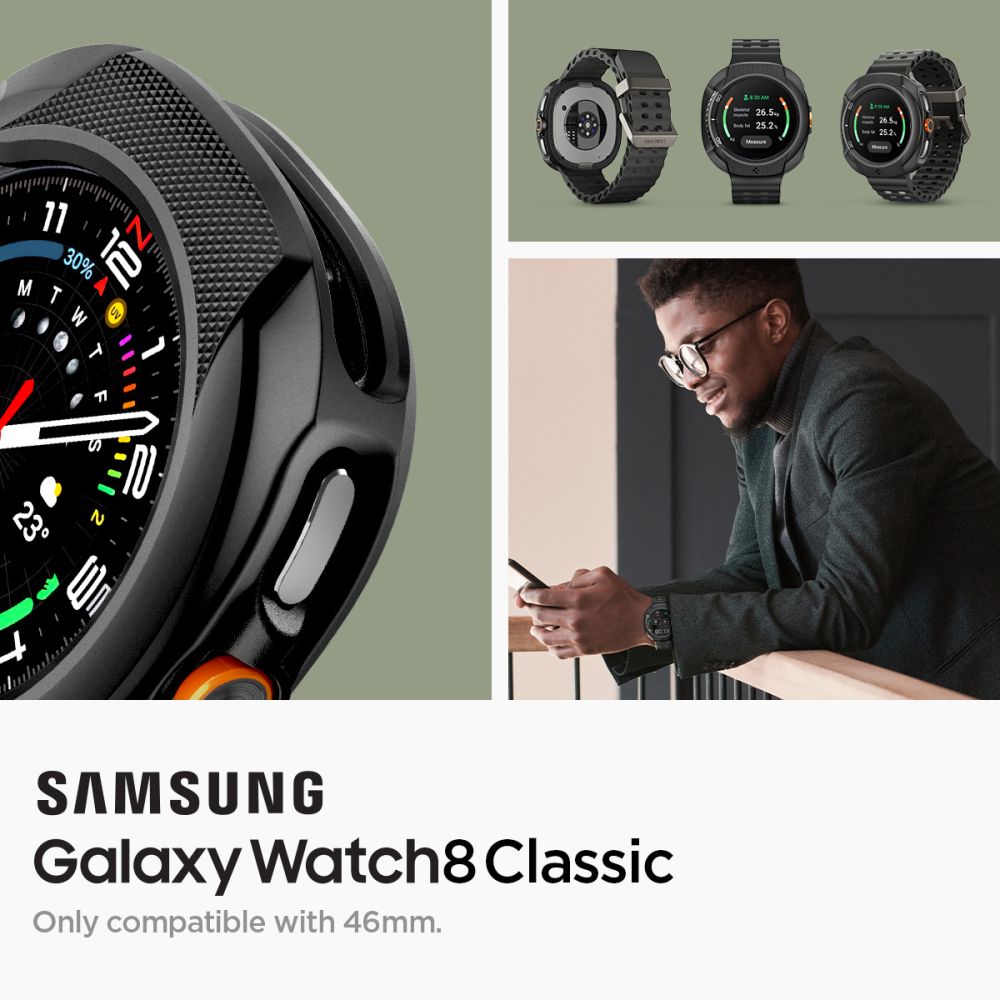 Samsung Galaxy Watch 8 Classic Skal Liquid Air Black