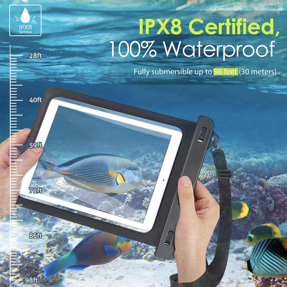 AG-W13 Waterproof Case for Tablets 12" svart