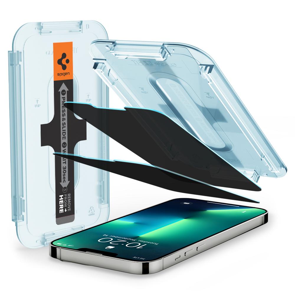 iPhone 13/13 Pro Privacy Screen Protector GLAS.tR EZ Fit (2-pack)