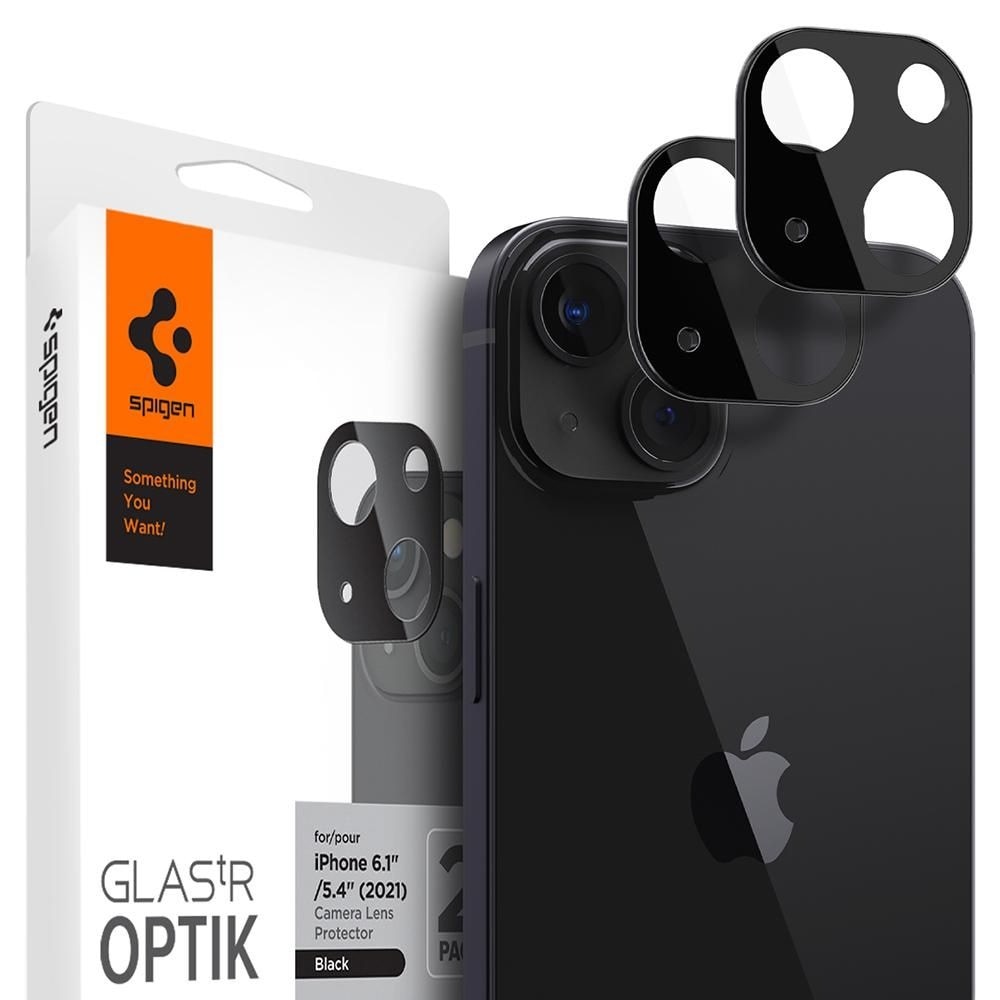 iPhone 13/13 Mini Optik Lens Protector Black (2-pack)