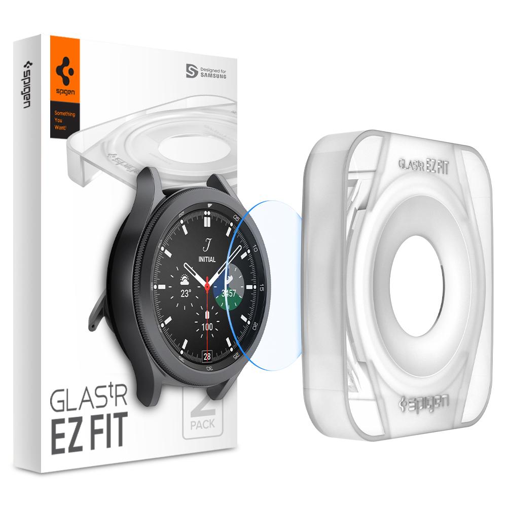 Galaxy Watch 4 Classic 42mm Screen Protector EZ Fit GLAS.tR (2-pack)