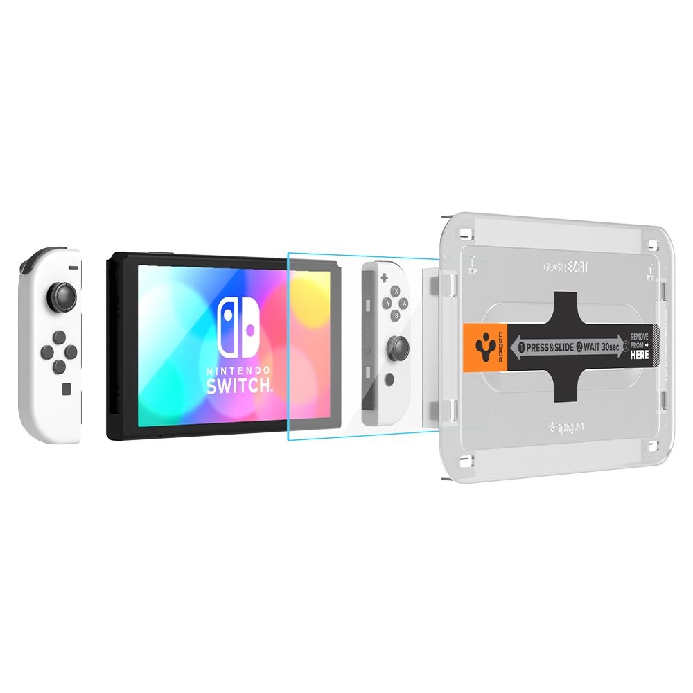 Nintendo Switch OLED Screen Protector GLAS.tR EZ Fit (2-pack)