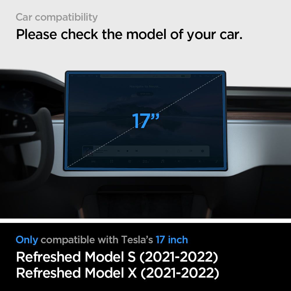 Tesla Modell X 2022/S 2021 GLAS.tR EZ Fit Black