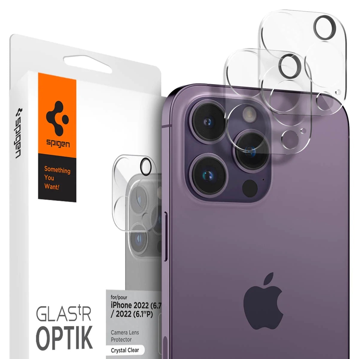iPhone 14 Pro/14 Pro Max Optik Lens Protector Crystal Clear (2-pack)