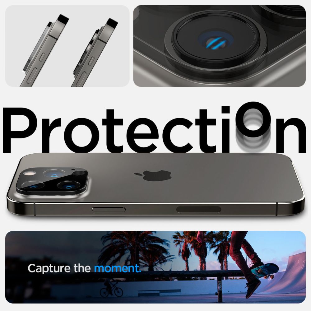 iPhone 14 Pro Optik Lens Protector Black (2-pack)