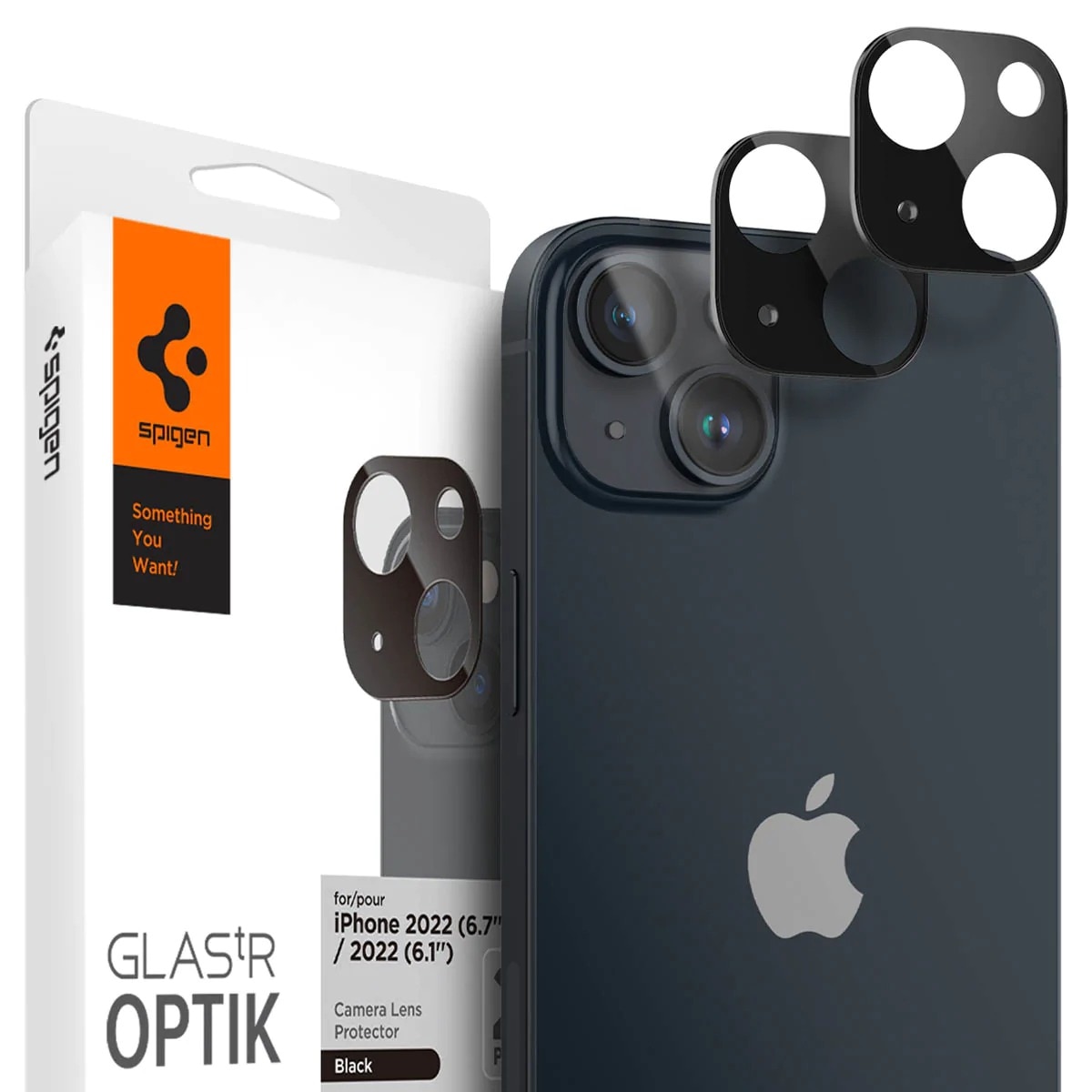 iPhone 14 Plus Optik Lens Protector Black (2-pack)