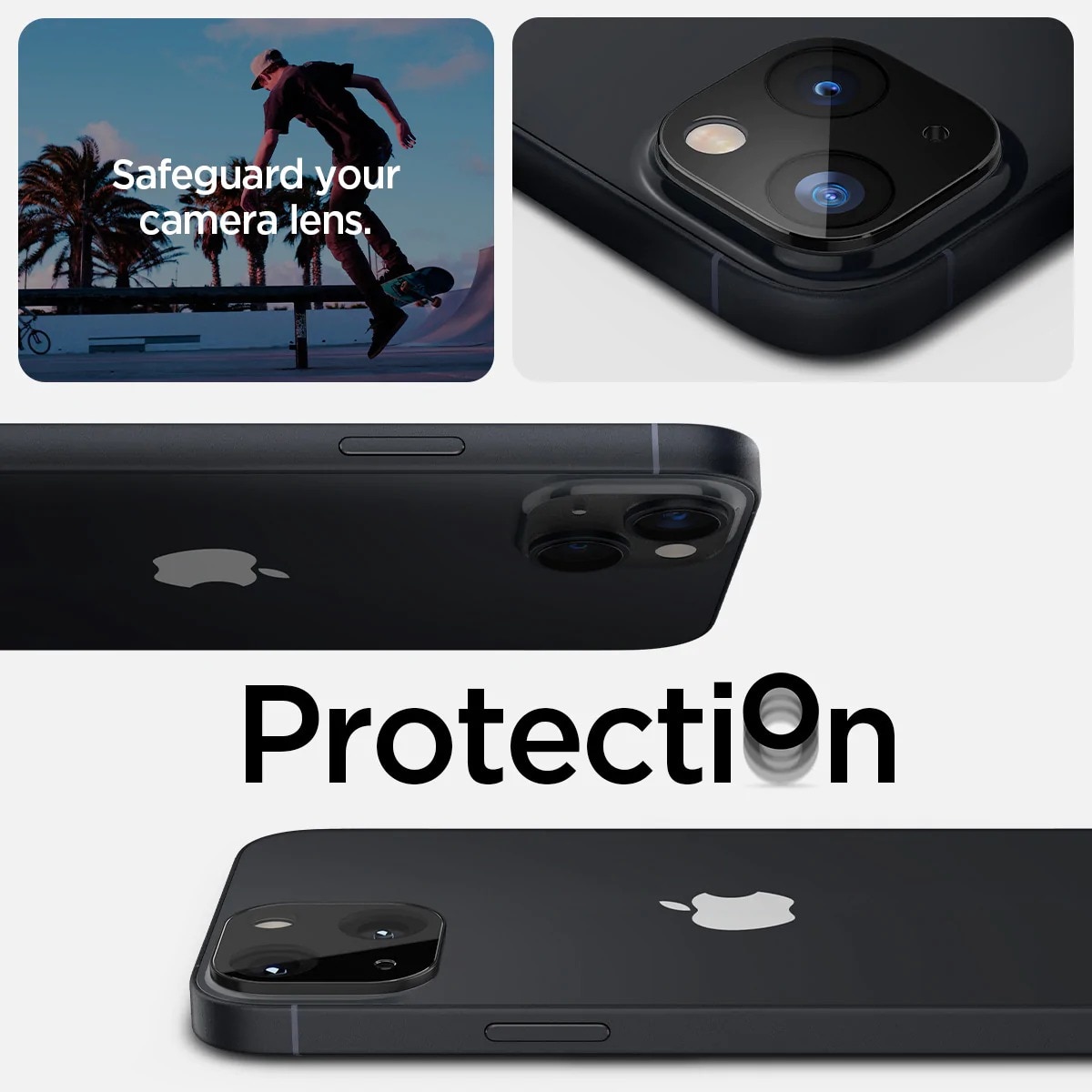 iPhone 14 Plus Optik Lens Protector Black (2-pack)
