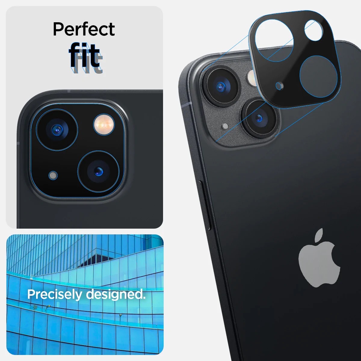 iPhone 14 Plus Optik Lens Protector Black (2-pack)