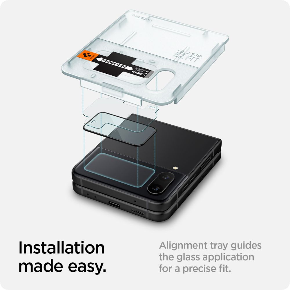 Galaxy Z Flip 4 Glas.tR EZ Fit Screen Protector + Hinge Film