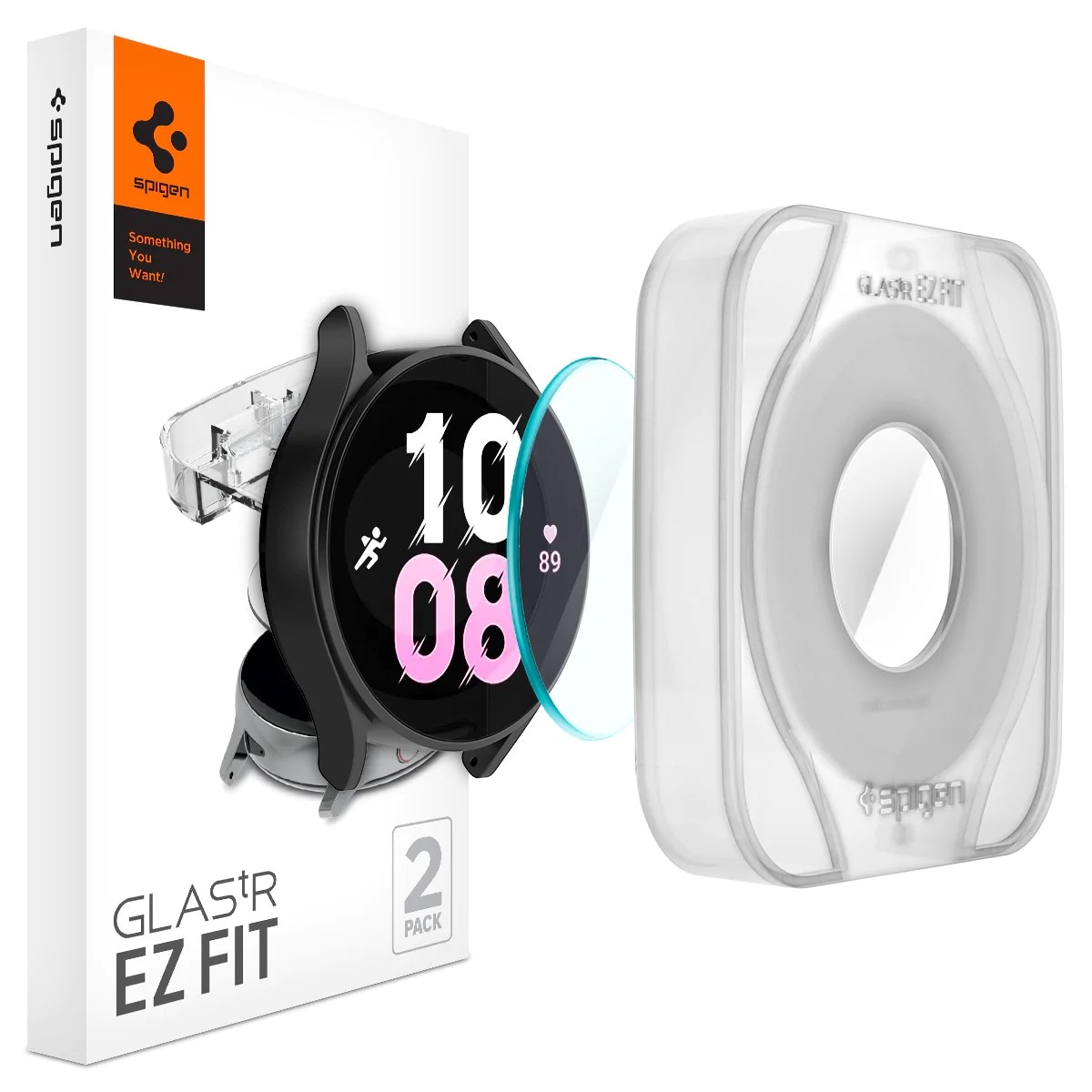 Galaxy Watch 5 Pro 45mm Screen Protector EZ Fit GLAS.tR (2-pack)