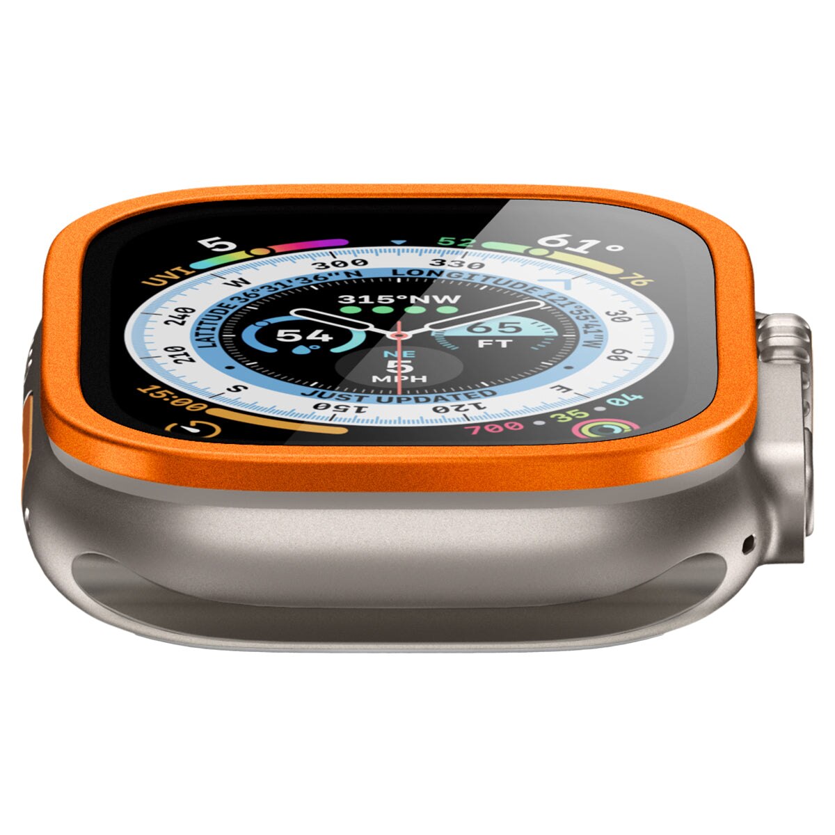 Apple Watch Ultra 2 49mm Screen Protector Glas.tR Slim Pro orange