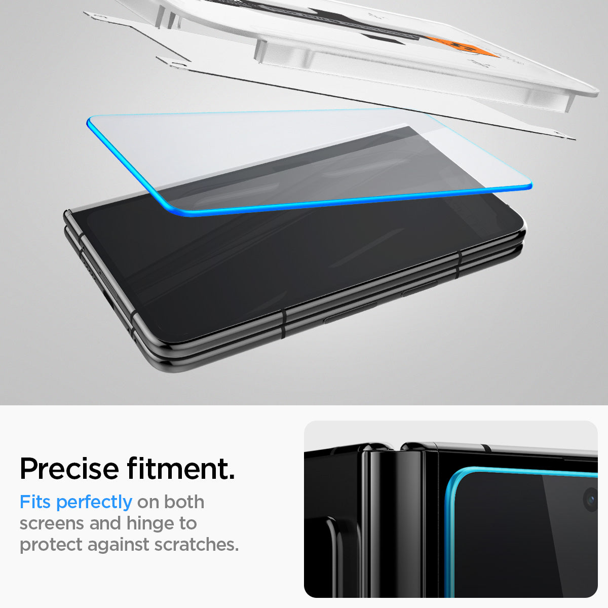 Google Pixel 9 Pro Fold Cover Screen Protector GLAS.tR EZ Fit (2-pack)