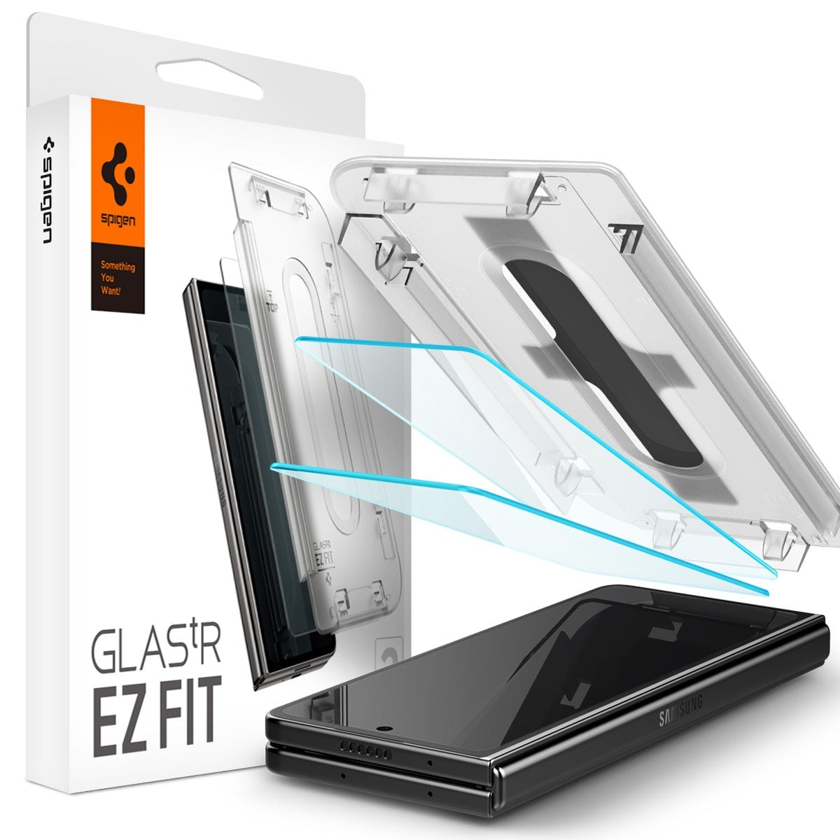Galaxy Z Fold 5 Cover Screen Protector GLAS.tR EZ Fit (2-pack)