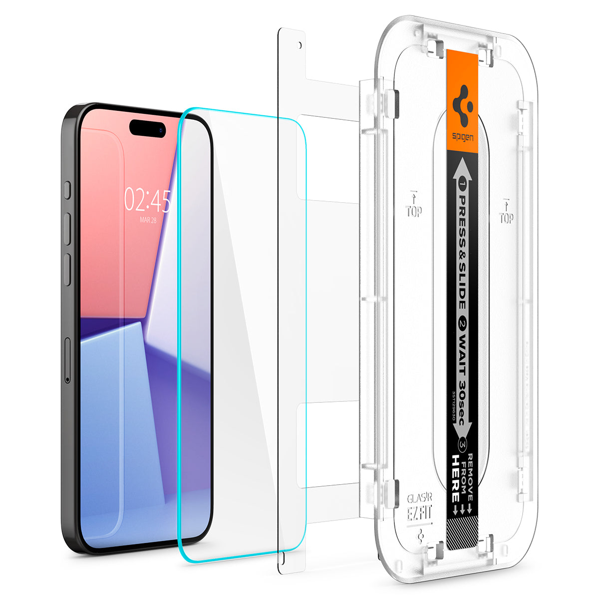 iPhone 15 Pro Screen Protector GLAS.tR EZ Fit (2-pack)