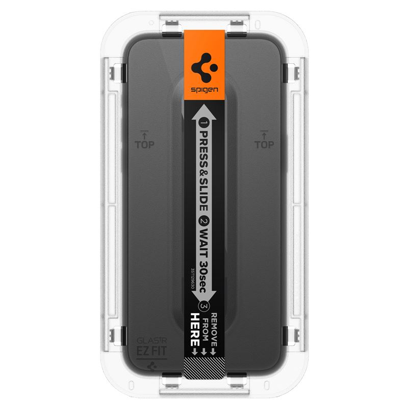 iPhone 15 Screen Protector GLAS.tR Full Cover EZ Fit (2-pack) Black