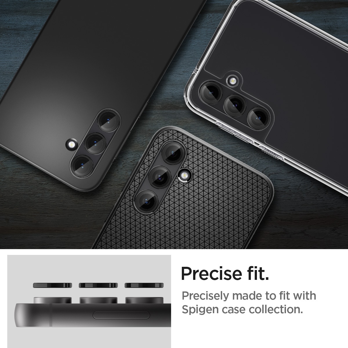 Samsung Galaxy S23 FE EZ Fit Optik Lens Protector (2-pack) Black