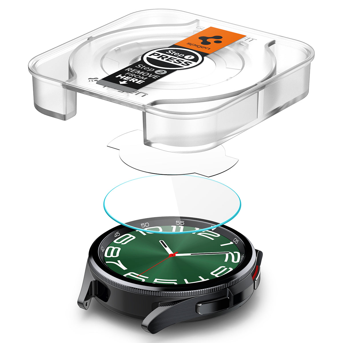 Samsung Galaxy Watch 6 Classic 47mm Screen Protector EZ Fit GLAS.tR (2-pack)