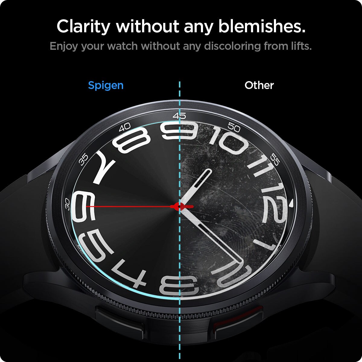 Samsung Galaxy Watch 6 Classic 43mm Screen Protector EZ Fit GLAS.tR (2-pack)