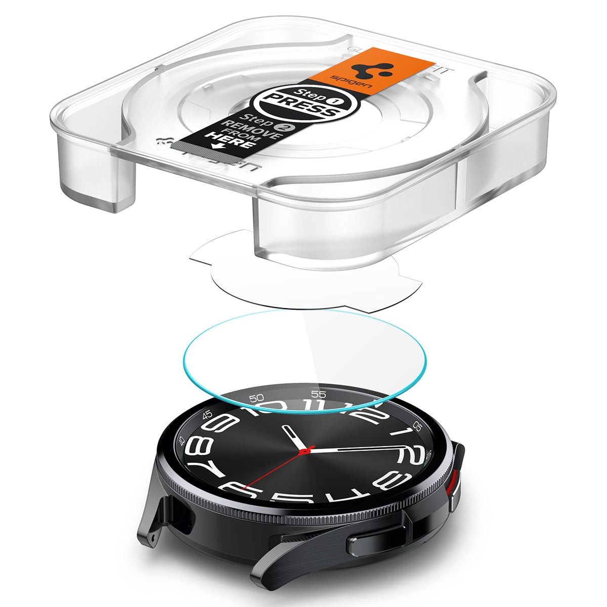 Samsung Galaxy Watch 6 Classic 43mm Screen Protector EZ Fit GLAS.tR (2-pack)