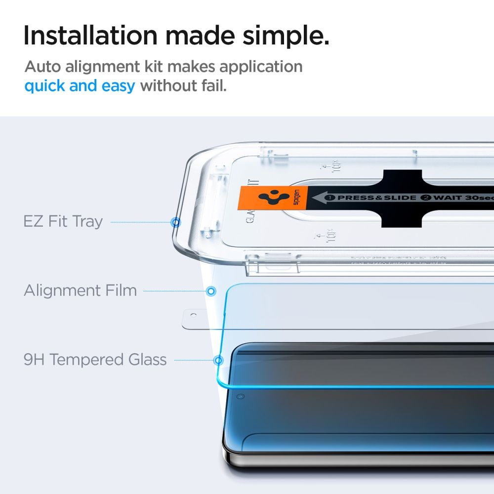 Samsung Galaxy S24 Plus Screen Protector GLAS.tR EZ Fit (2-pack)