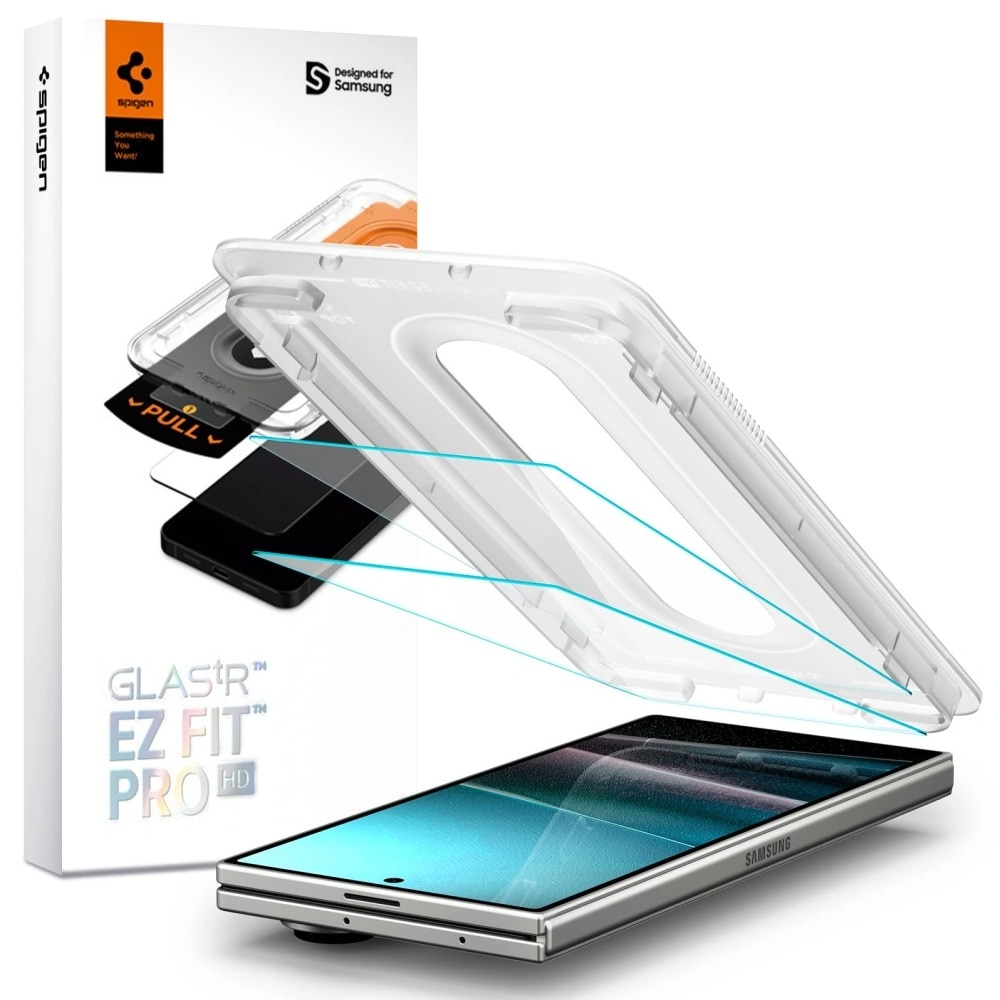 Samsung Galaxy Z Fold 7 Cover Screen Protector GLAS.tR EZ Fit (2-pack)