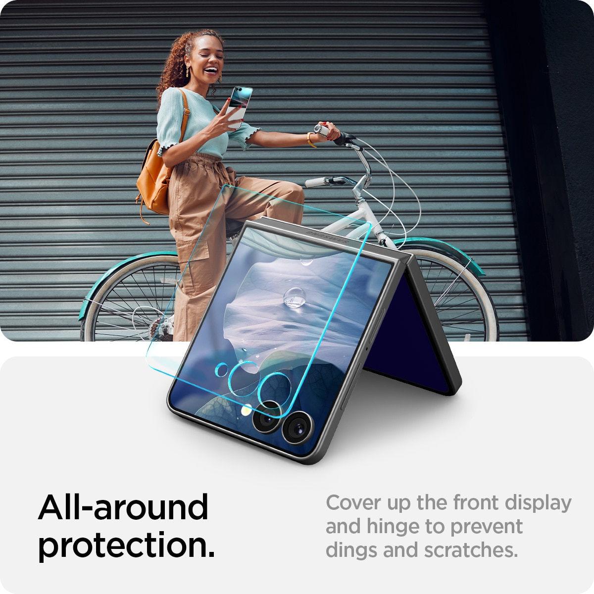 Samsung Galaxy Z Flip 7 Cover Screen Protector GLAS.tR EZ Fit (2-pack)
