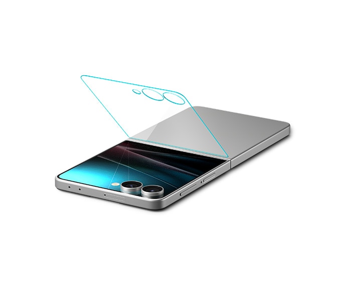 Samsung Galaxy Z Flip 7 Cover Screen Protector GLAS.tR EZ Fit (2-pack)