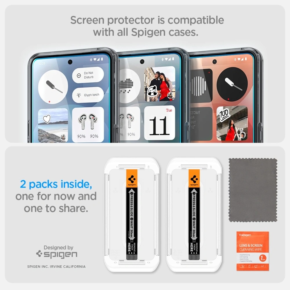 Nothing Phone 3 Screen Protector GLAS.tR EZ Fit (2-pack)