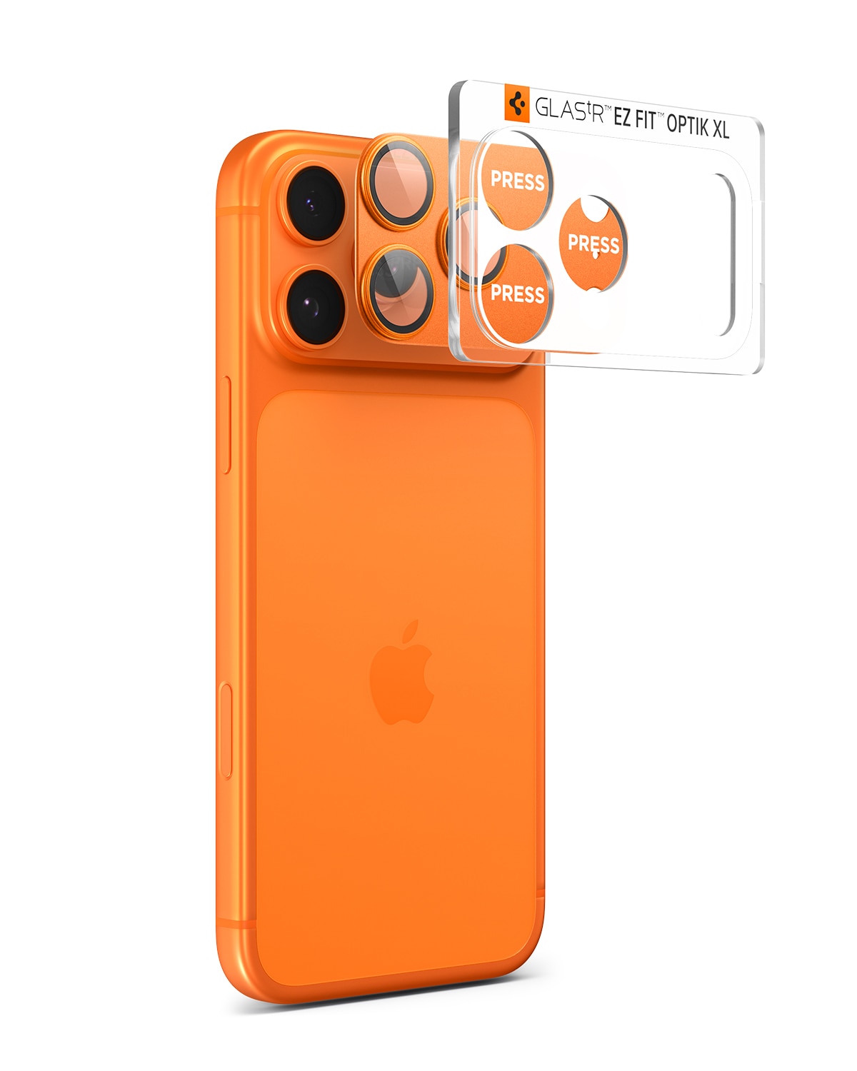 iPhone 17 Pro Max Glas.tR EZ Fit Optik Pro XL Orange