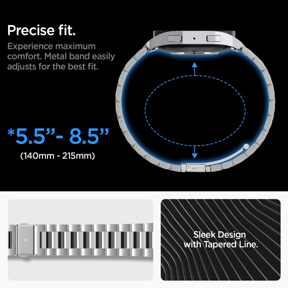 Samsung Galaxy Watch 6 44mm Armband Modern Full-Fit Silver