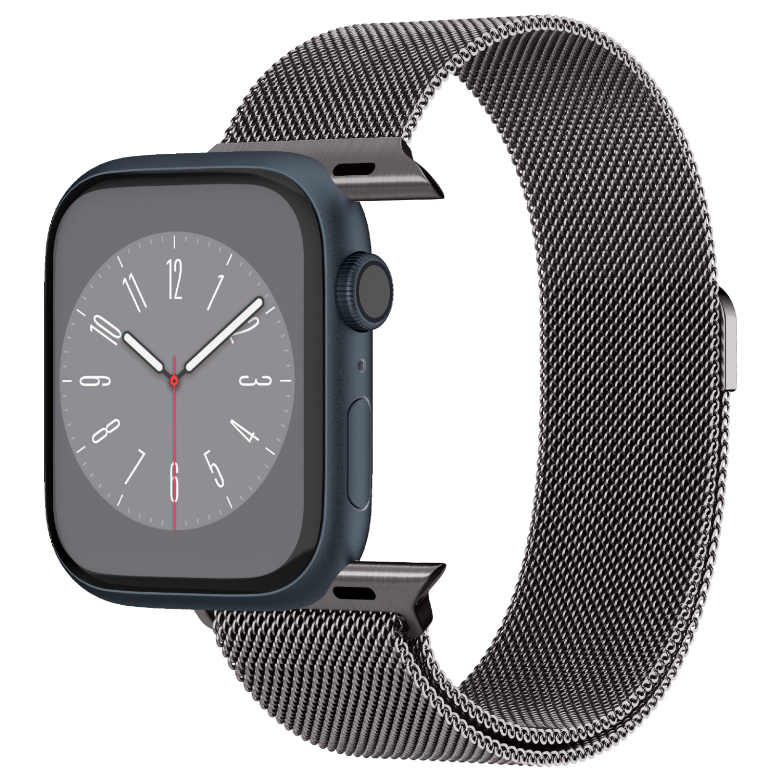 Apple Watch 45mm Series 7 Armband Metal Fit Graphite