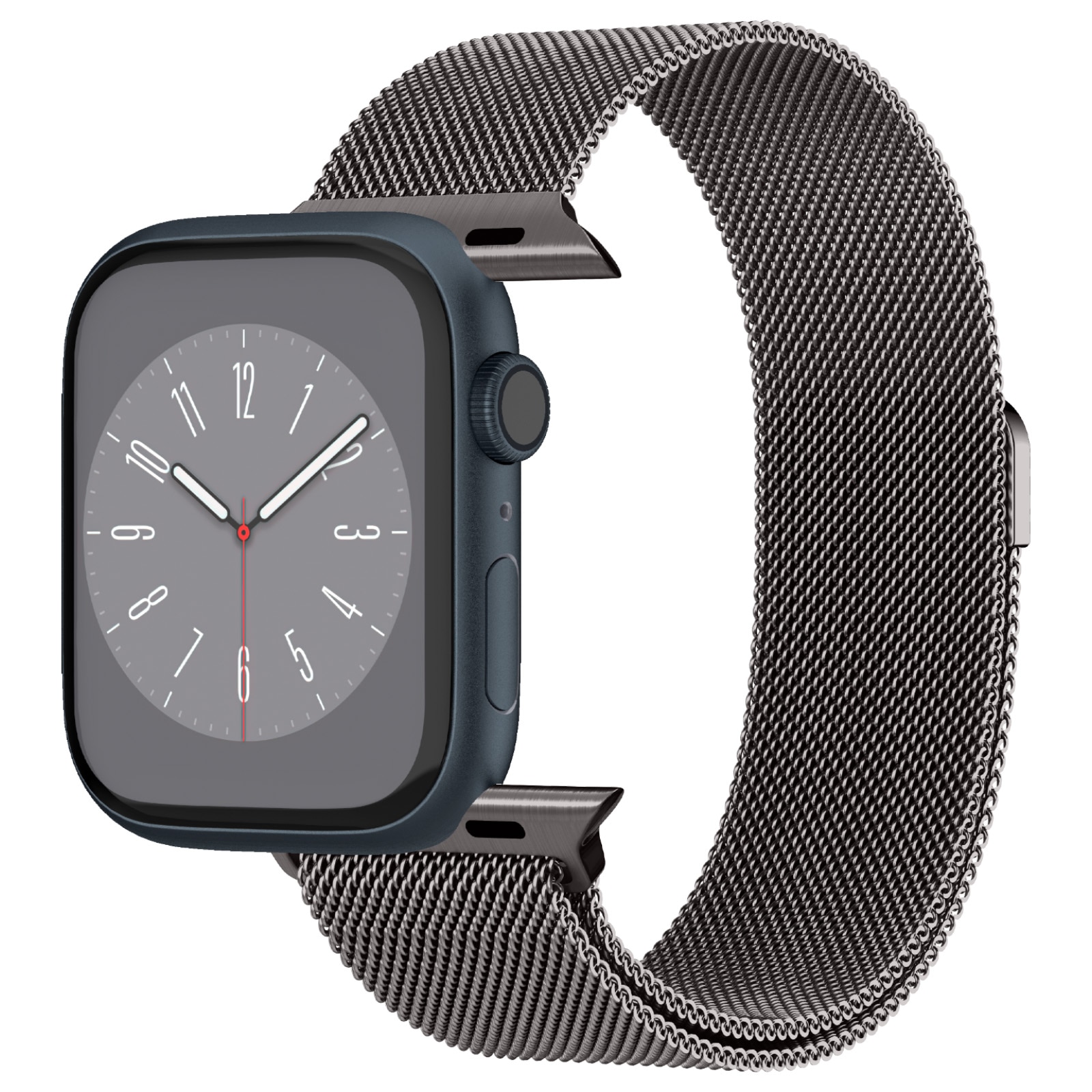 Apple Watch 45mm Series 8 Armband Metal Fit Graphite