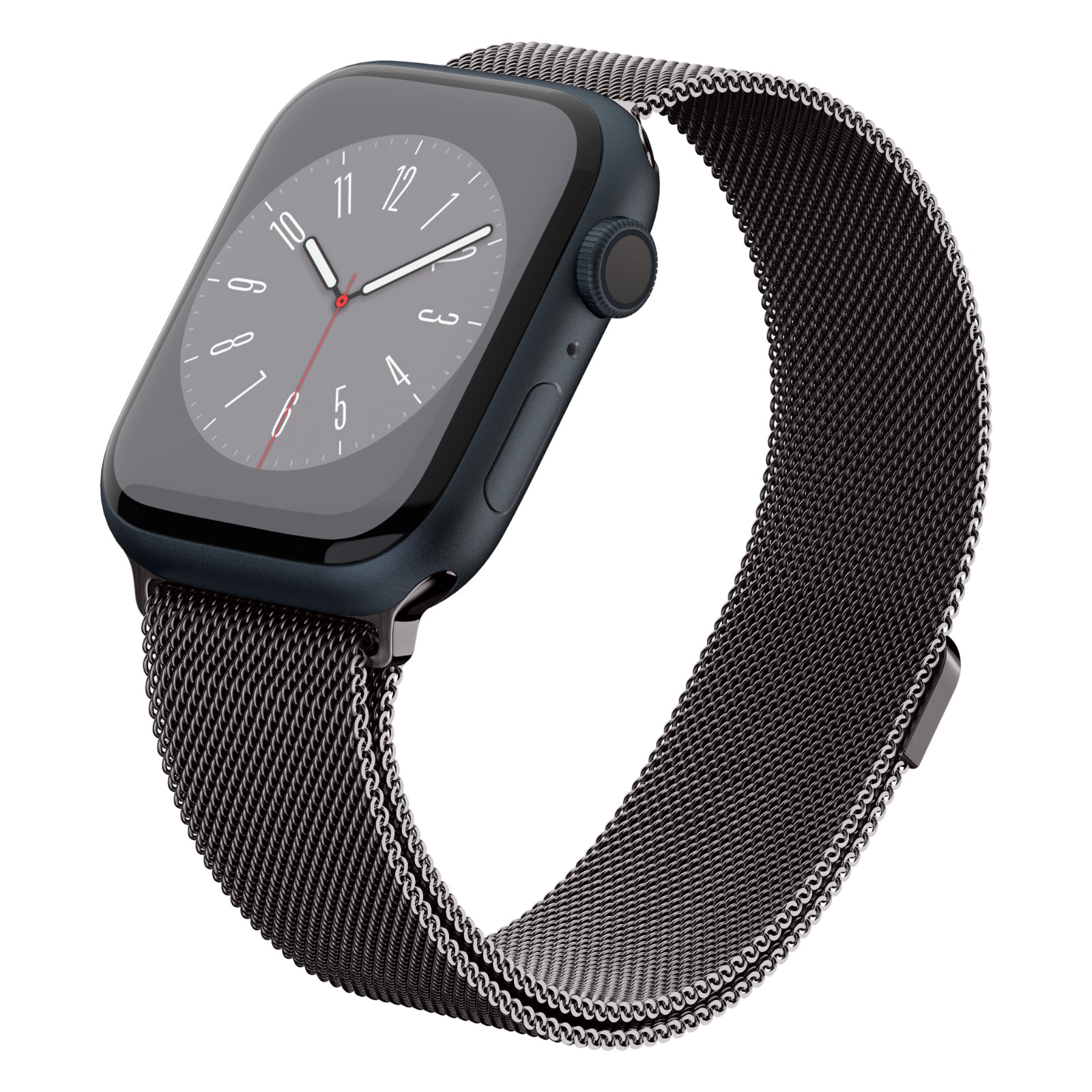 Apple Watch 45mm Series 8 Armband Metal Fit Graphite