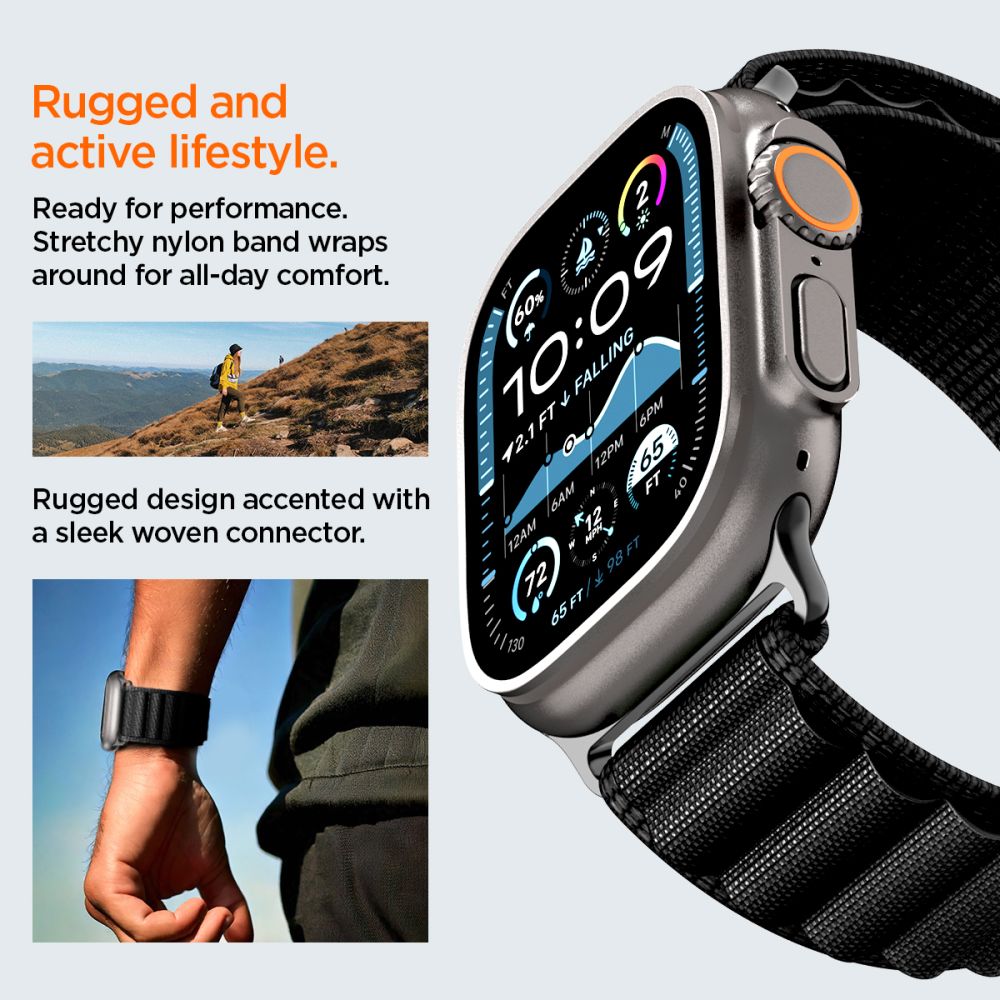 WBF1 Band Apple Watch Series 4-6 44mm Svart