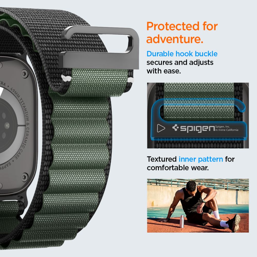 WBF1 Band Apple Watch Series 4-6 44mm Grön