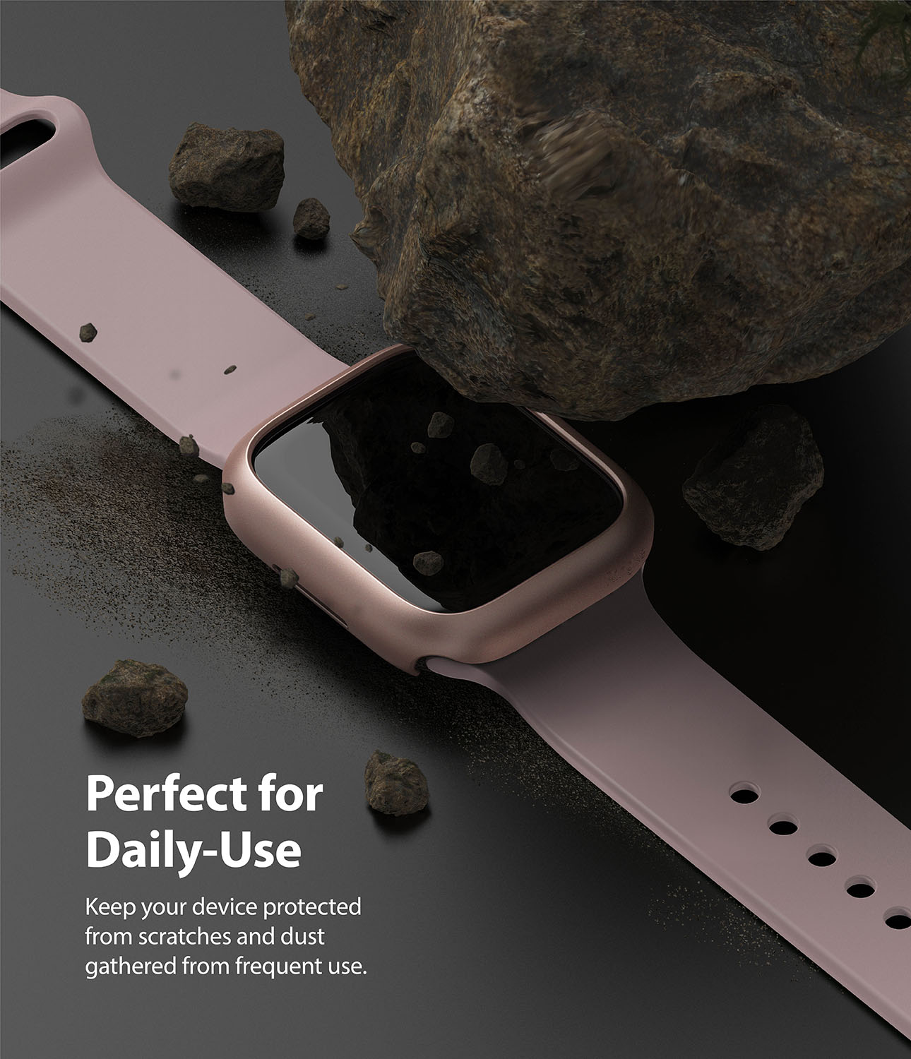 Slim Case (2-pack) Apple Watch 41mm Series 8 Pink & Clear