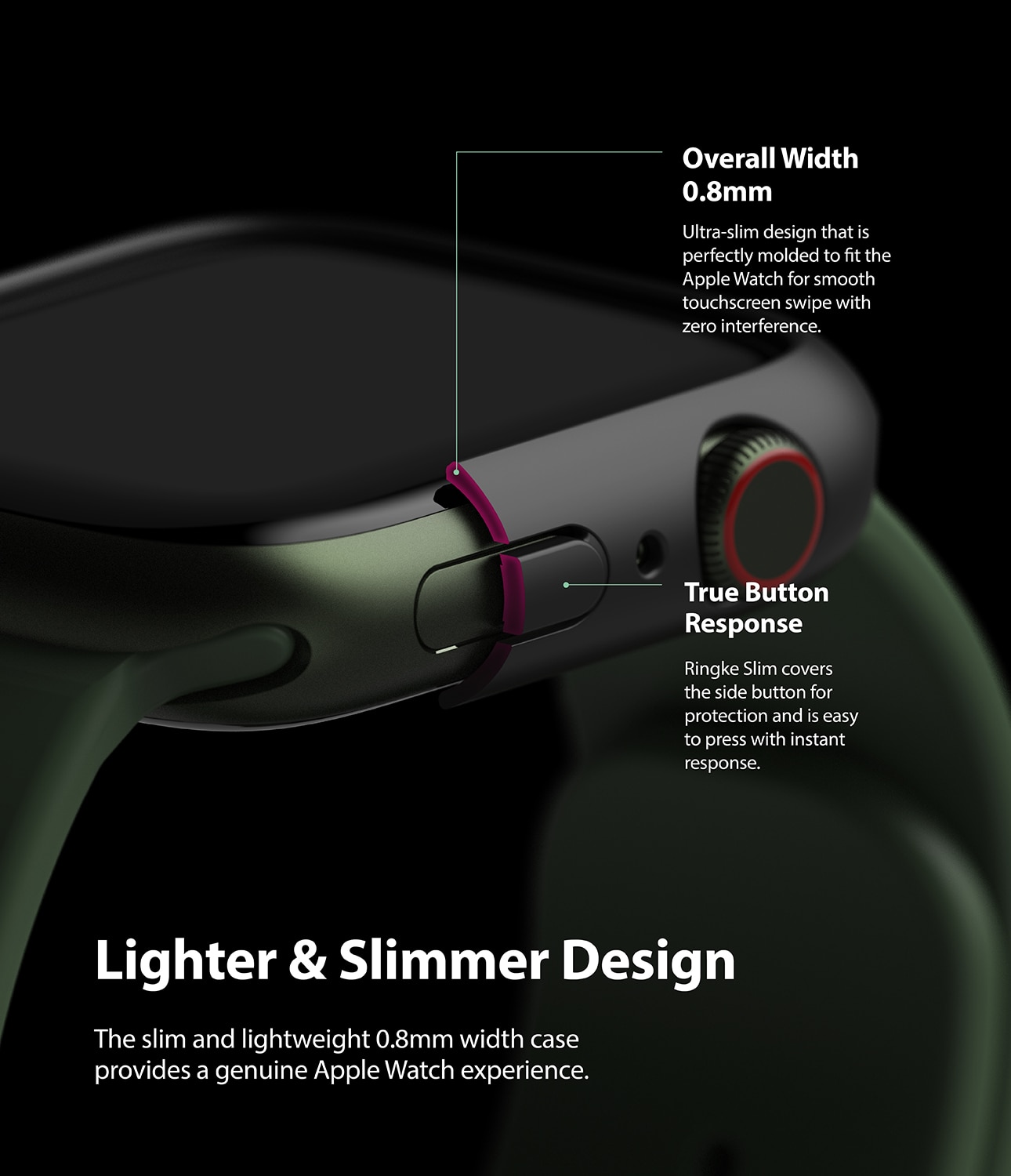 Slim Case (2-pack) Apple Watch Series 9 45mm Flerfärgad/mönster