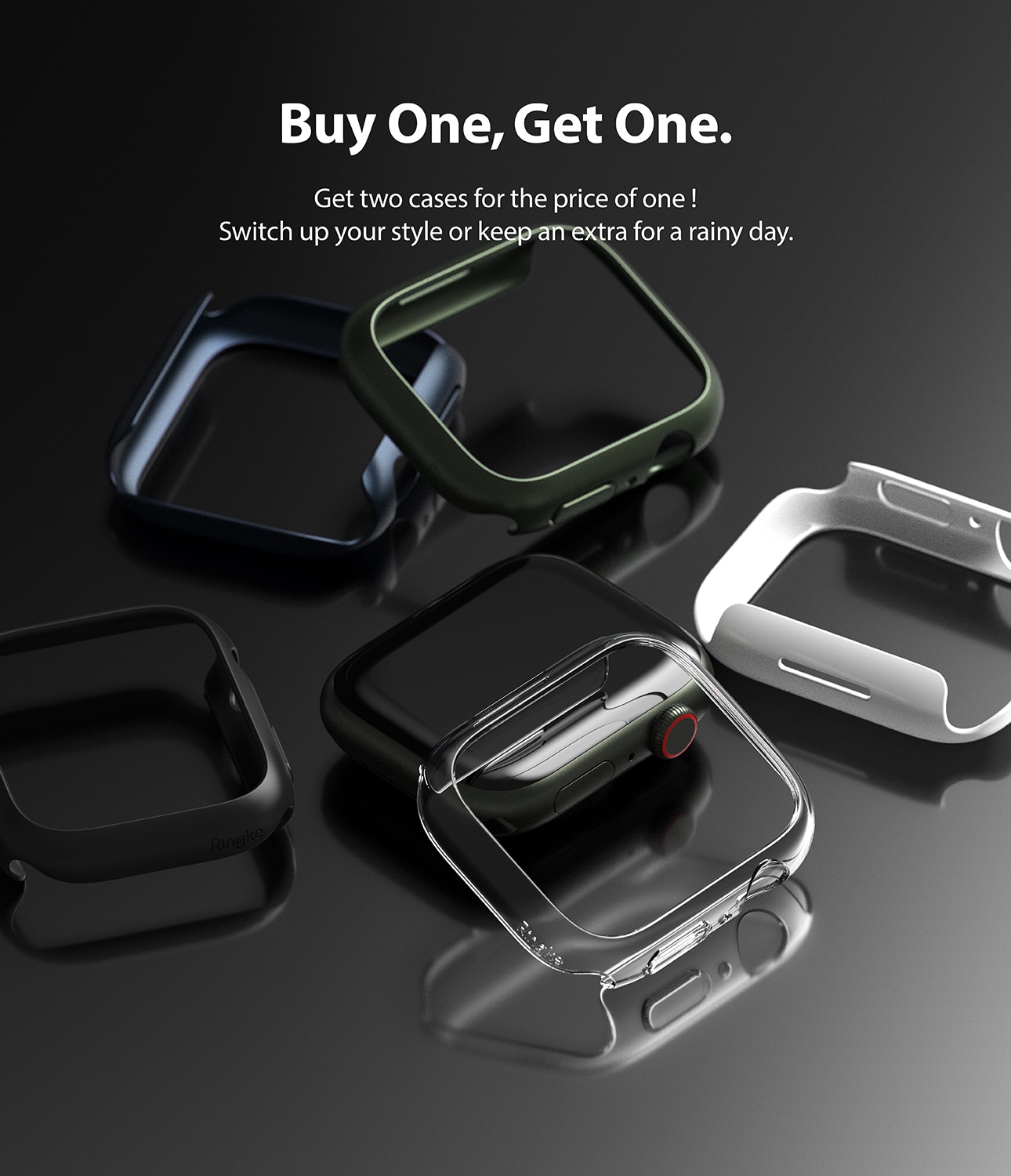 Slim Case (2-pack) Apple Watch Series 9 45mm Flerfärgad/mönster