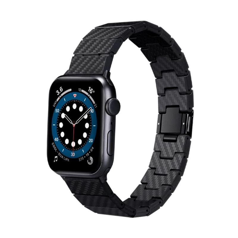 Apple Watch 45mm Series 8 Armband Modern Carbon Fiber Black